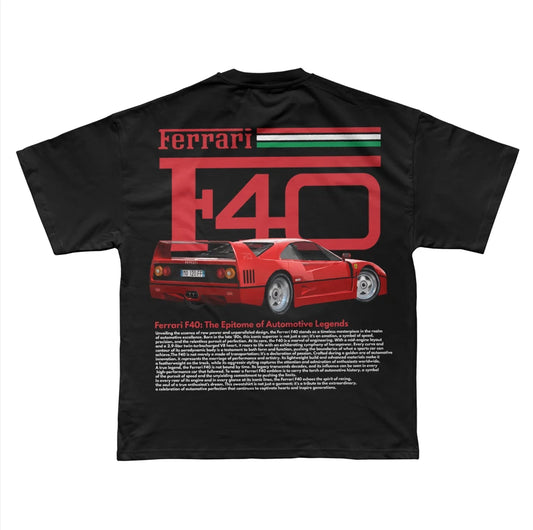 Ferrari F40 Efsanevi Tasarım T-Shirt