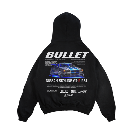 Bullet Gtr R34 Hoodie