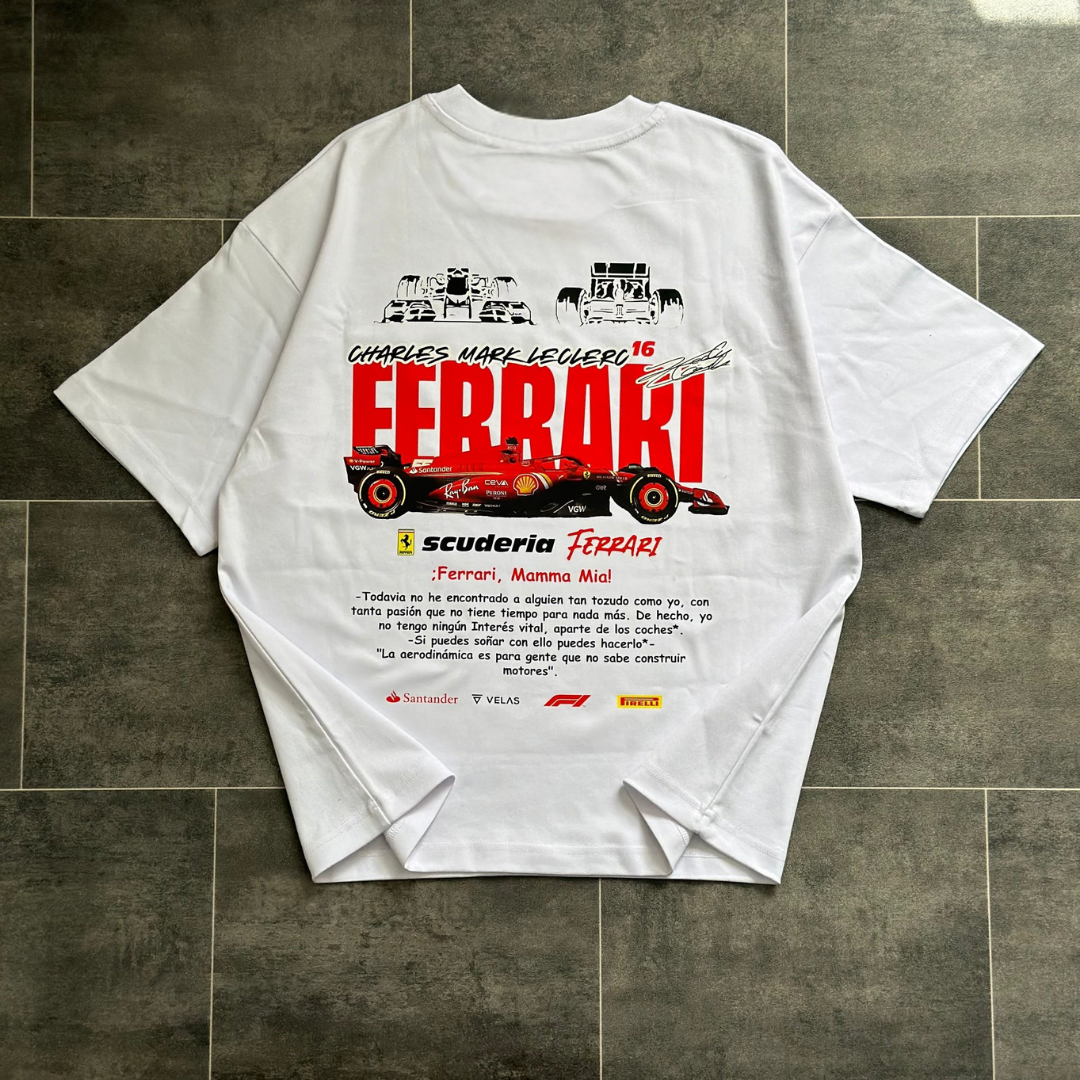 Charles Lecrec Ferrari F1 T-shirt